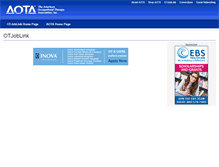 Tablet Screenshot of aota.otjoblink.org